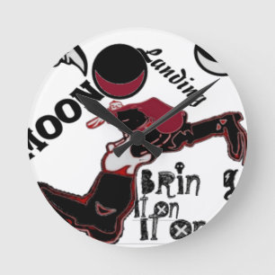 Bring It On – Playful Christmas & Space Mashup Round Clock