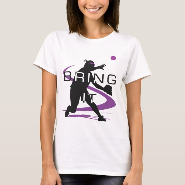 Bring it Purple Softball T-Shirt (Front)