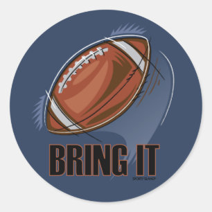 BRING IT - SPORTY SLANG - Football Sticker