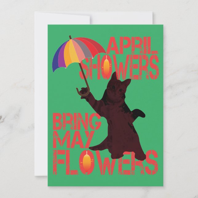 Bring May Flowers Invitation (Front)