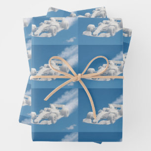 Bring me Cloud racer surreal F1 sky art map gift w Wrapping Paper Sheet