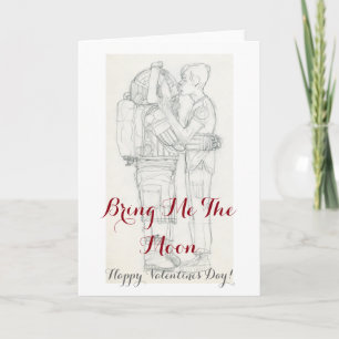 Bring Me The Moon Happy Valentine's Day card