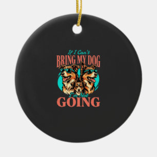 Bring My Dog Retro Dog Lover Ceramic Tree Decoration
