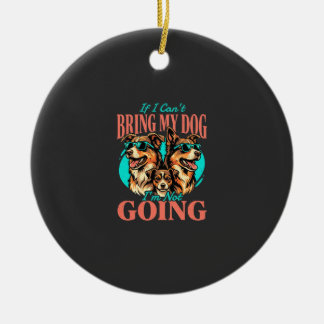 Bring My Dog Retro Dog Lover Ceramic Tree Decoration