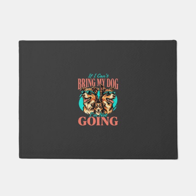Bring My Dog Retro Dog Lover Doormat (Front)
