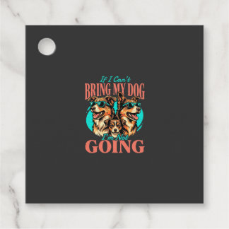 Bring My Dog Retro Dog Lover Favour Tags
