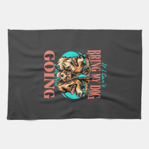Bring My Dog Retro Dog Lover Tea Towel