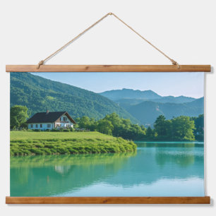 "Bring Nature Indoors – Lakeside Serenity Hanging Tapestry