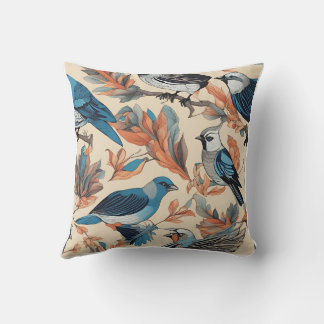 Bring Nature Indoors with Beautiful Bird Pattern Cushion