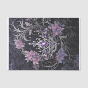 Bring on the Bling, Lilac Be-Jewelled Crown Tissue Paper