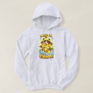 Bring on the Chaos Hoodie Cute Rain Dino