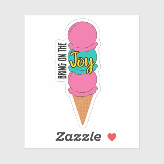 Bring on the Joy Ice Cream Sticker (Sheet)