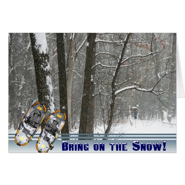 Bring On the Snow Card (Front Horizontal)