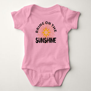 Bring On The Sunshine Design - Baby Jersey Bodysui Bodysuit