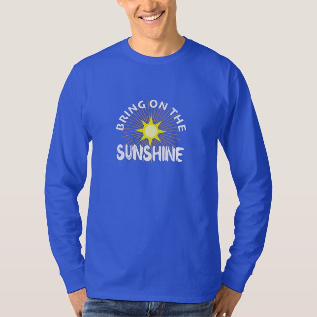 Bring On The Sunshine Design - Basic Long Sleeve T T-Shirt (Front)