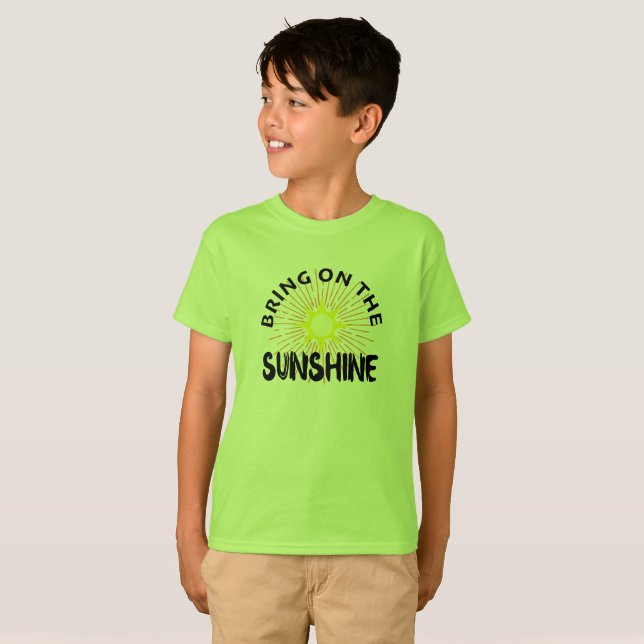 Bring On The Sunshine Design - Kids' Basic T-Shirt (Front Full)