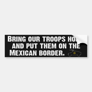 Bring out troops home... bumper sticker