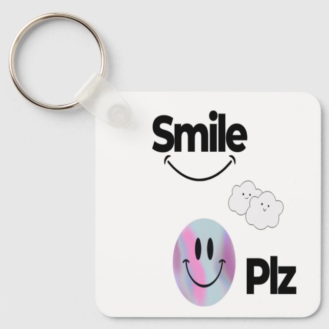 Bring Smile, Positivity &Cheerful Charm with Smile Key Ring (Front)