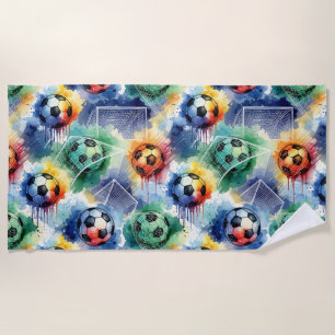 Bring Soccer Spirit to Your Designs Beach Towel