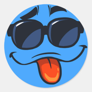 Bring some cool vibes to your life with this chill classic round sticker