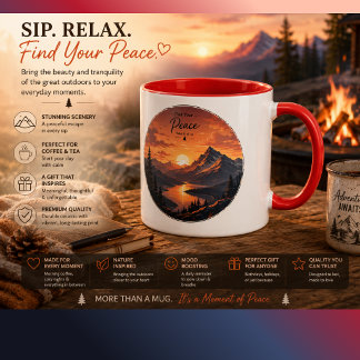 Bring the beauty and tranquillity of the great out mug