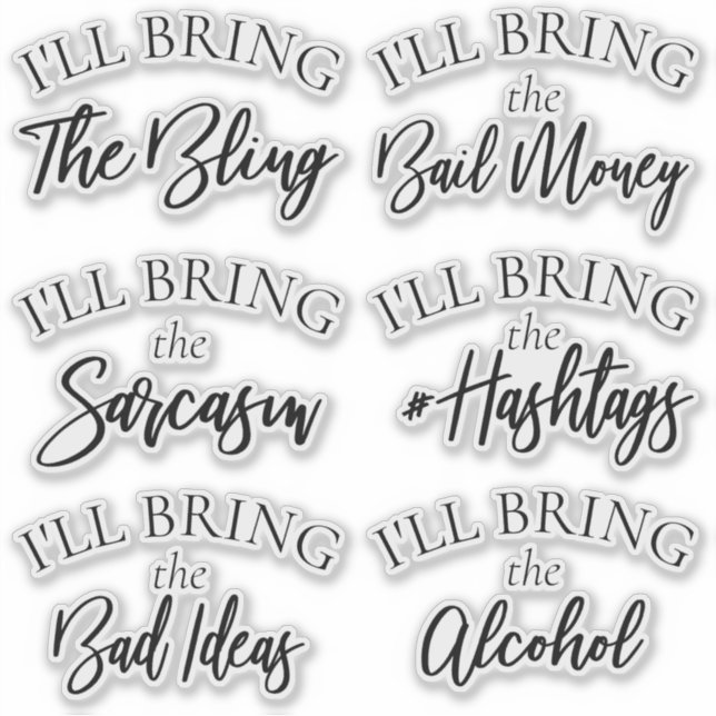 Bring the Bling | Modern Bachelorette Bridal Party (Front)