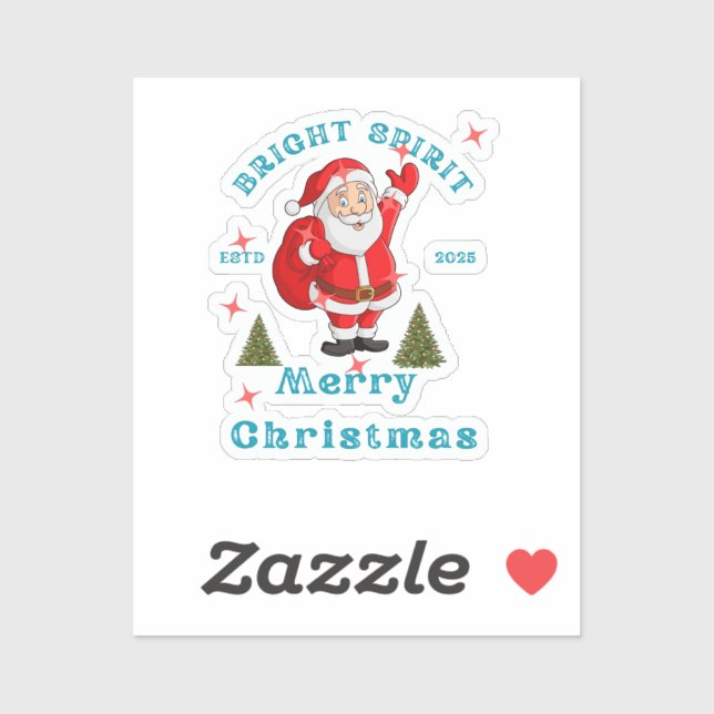 Bring the holiday cheer to life with Santa design  (Sheet)