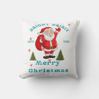 Bring the holiday cheer to life with Santa design Cushion