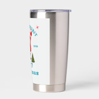 Bring the holiday cheer to life with Santa design Insulated Tumbler