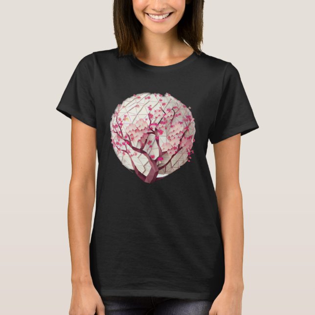 Bring the Outdoors In with a Blossoming Geometric  T-Shirt (Front)