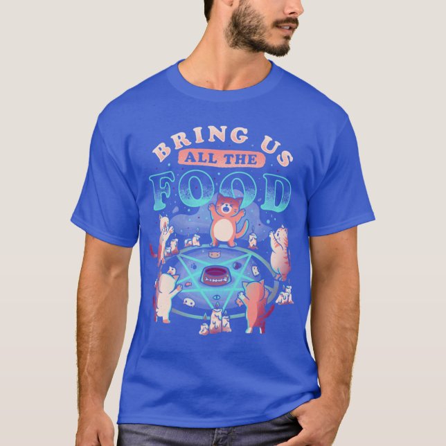 Bring Us Allhe Food Cute Evil Hungry Cat Gift vint T-Shirt (Front)