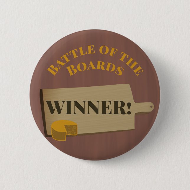 Bring Your Own Board Dinner Party Winner 6 Cm Round Badge (Front)