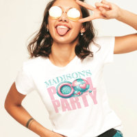 Bring Your Own Pool Party Pink Personalised