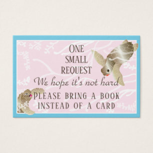 BringABook Baby Sea Turtle Insert Card/Personalize