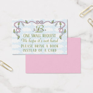 BringABook "Castle/Pink" Insert Card/Personalise