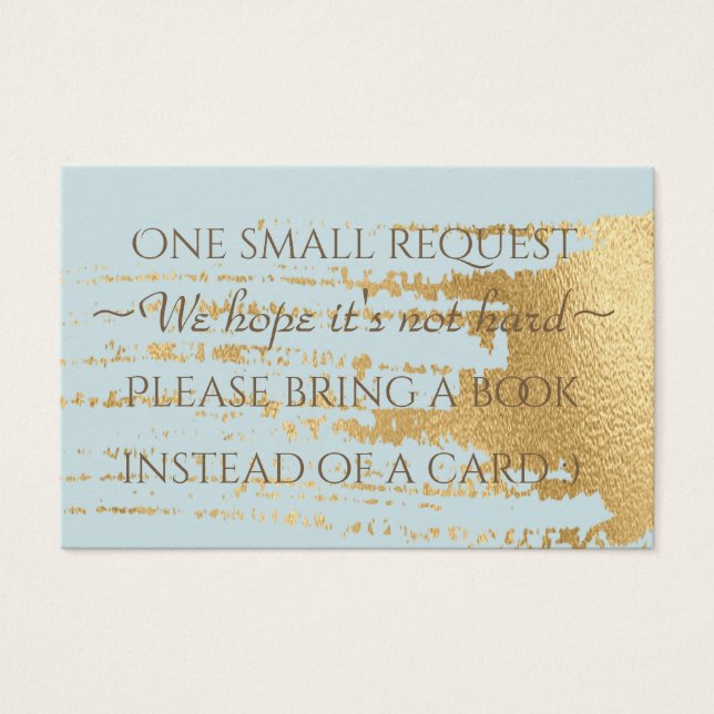 BringABook "Classic GoldB" Insert Card/Personalise (Front)