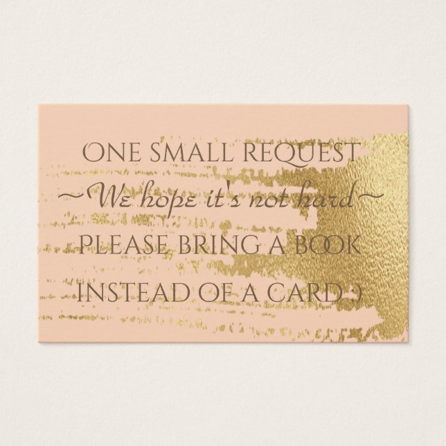 BringABook "Classic GoldP" Insert Card/Personalise (Front)