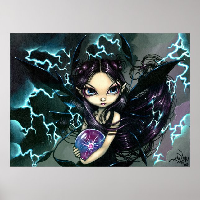 Bringer of Lightning ART PRINT Storm Fairy (Front)