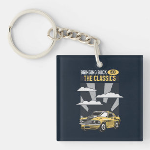 Bringing Back the Classics Retro Muscle Car Key Ring