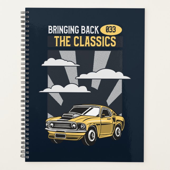 Bringing Back the Classics Retro Muscle Car Planner (Front)