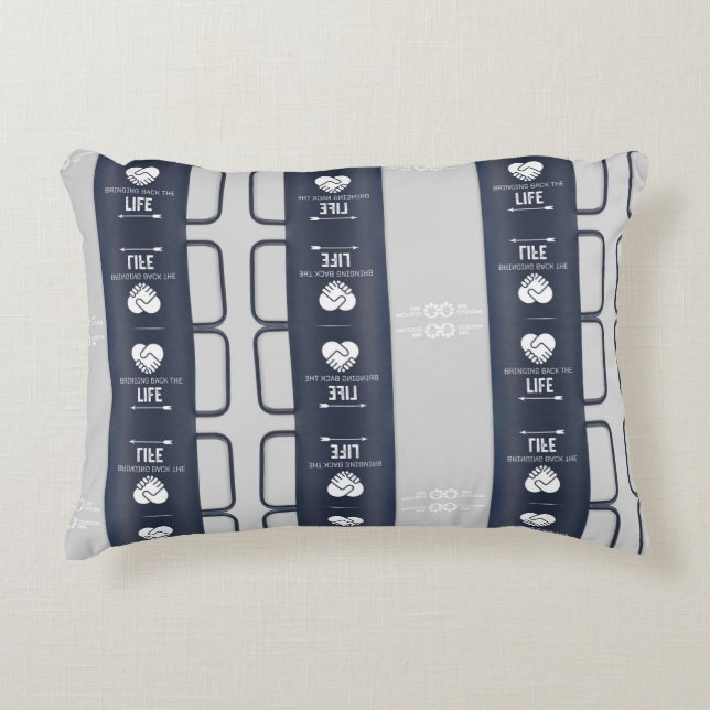 bringing back the life back decorative cushion (Front)