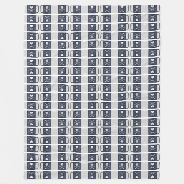 bringing back the life back fleece blanket (Front)