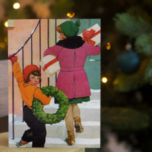 Bringing Christmas Cheer  Holiday Card