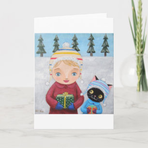 Bringing Gifts Holiday Card