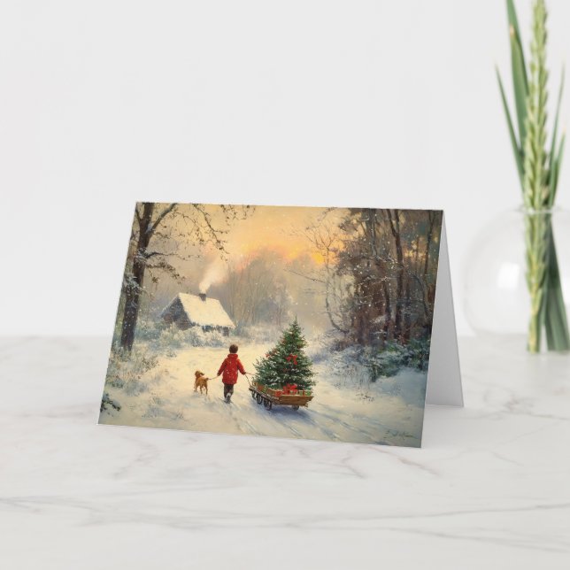 Bringing Home the Holiday Cheer Card (Front)