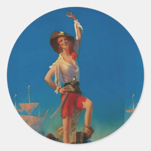 Bringing Home the Treasure by Edward Mason Egglest Classic Round Sticker