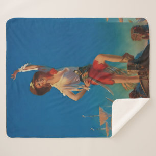 Bringing Home the Treasure by Edward Mason Egglest Sherpa Blanket