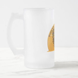 Bringing humour to each patient individually frosted glass beer mug
