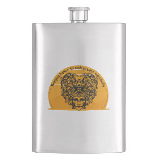 Bringing humour to each patient individually hip flask