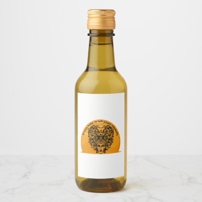 Bringing humour to each patient individually wine label (Front)